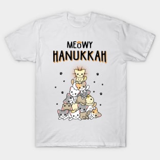 Meowy Hanukkah T-Shirt